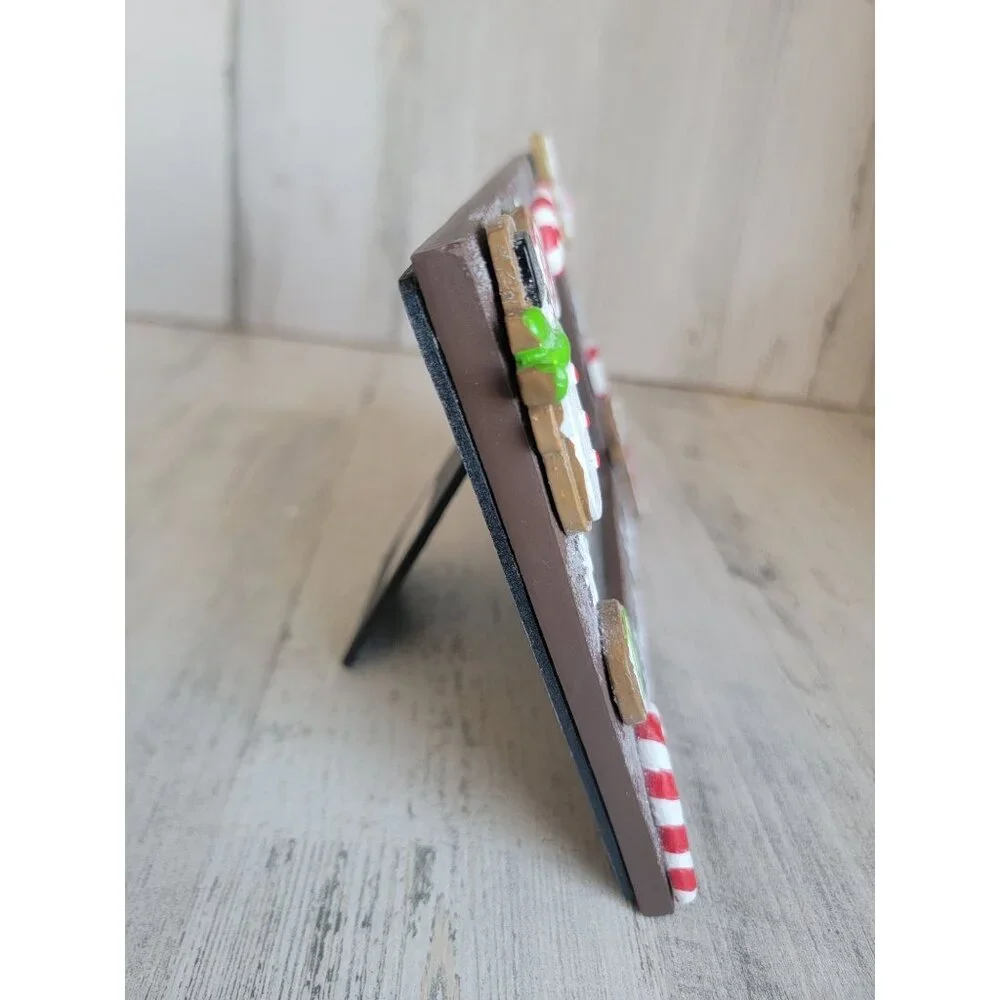 Gingerbread Sweetest thing 4x6 photo frame Xmas‎ home decor